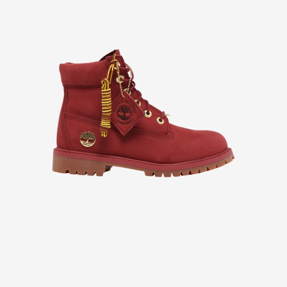 Timberland boots size 3.5 color burgundy